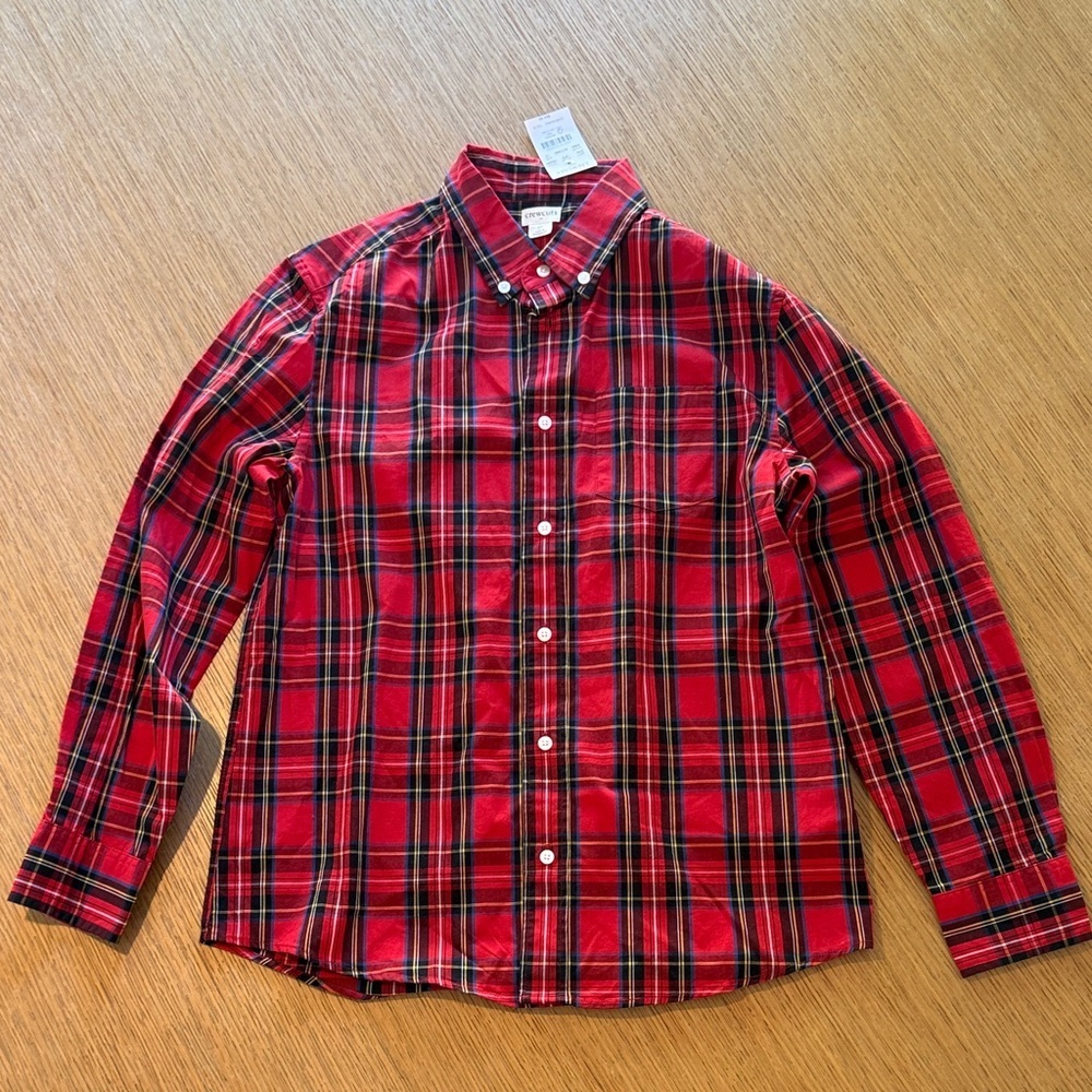 J.Crew Crewcuts - sz14 -Red Plaid Shirt